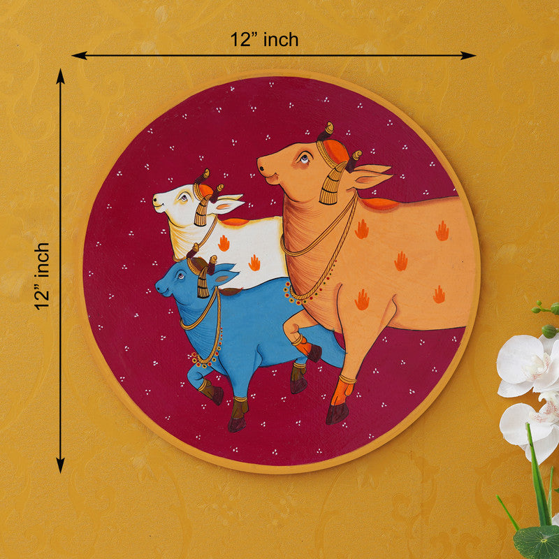 Handmade Pichwai Wall Painting – Creative & Positive Home Decor – Waterproof & Dust Resistant