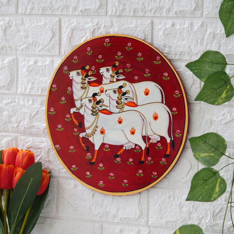 Handmade Pichwai Wall Painting – Creative & Positive Home Decor – Waterproof & Dust Resistant