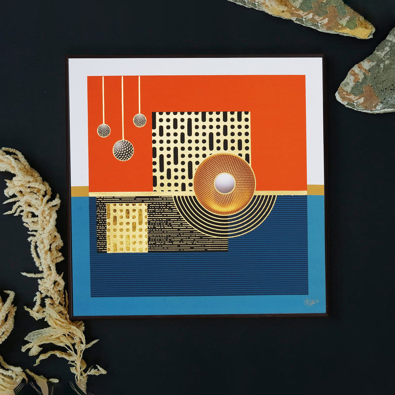 Golden Horizon – Artistic Modern Abstract Wall Art