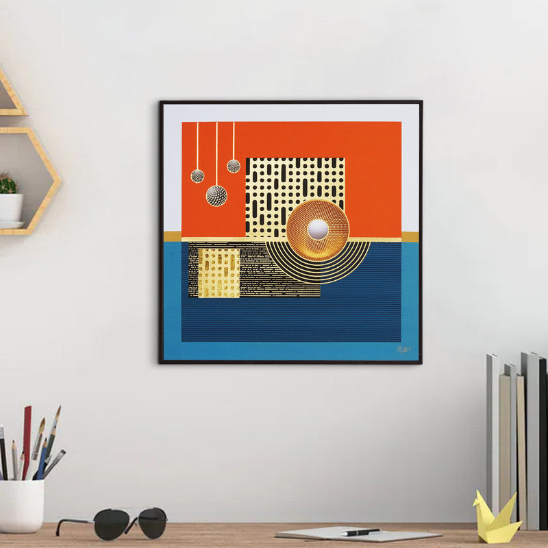 Golden Horizon – Artistic Modern Abstract Wall Art