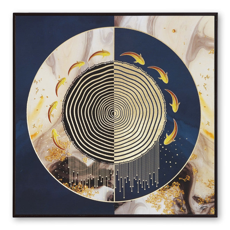 Golden Horizon – Artistic Modern Abstract Wall Art