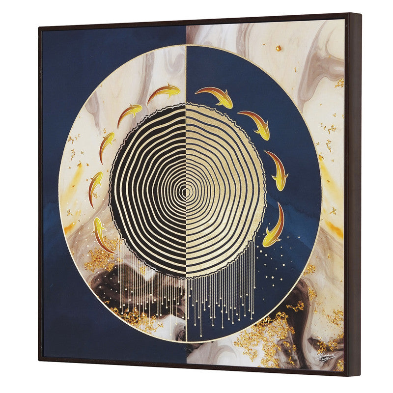 Golden Horizon – Artistic Modern Abstract Wall Art
