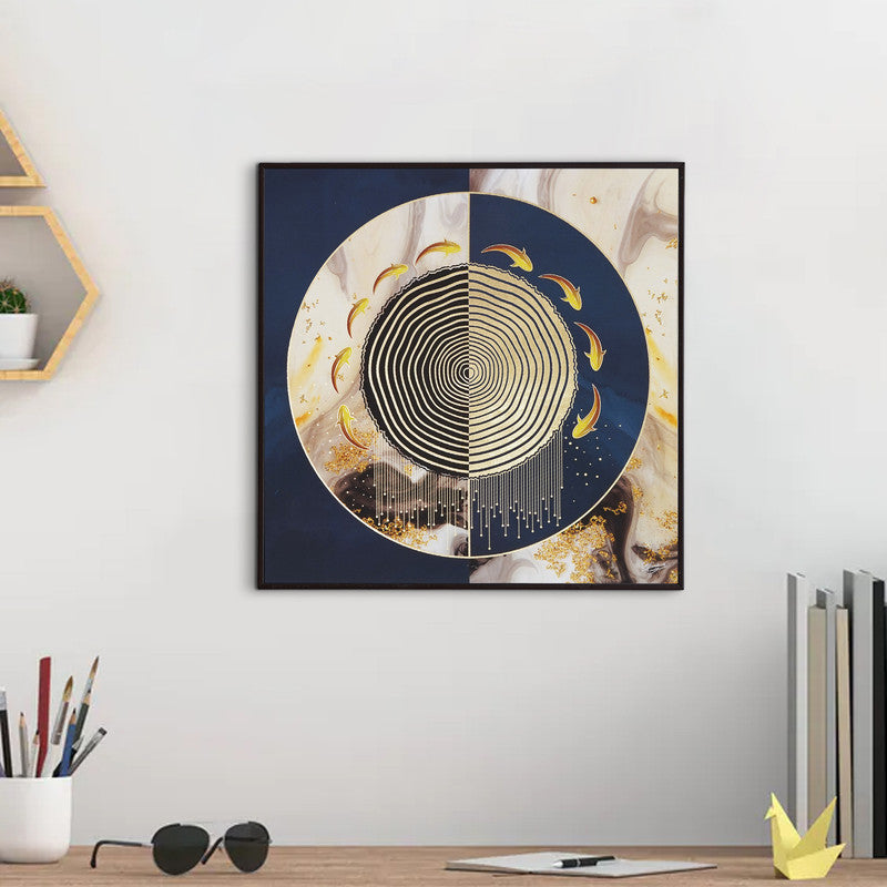 Golden Horizon – Artistic Modern Abstract Wall Art