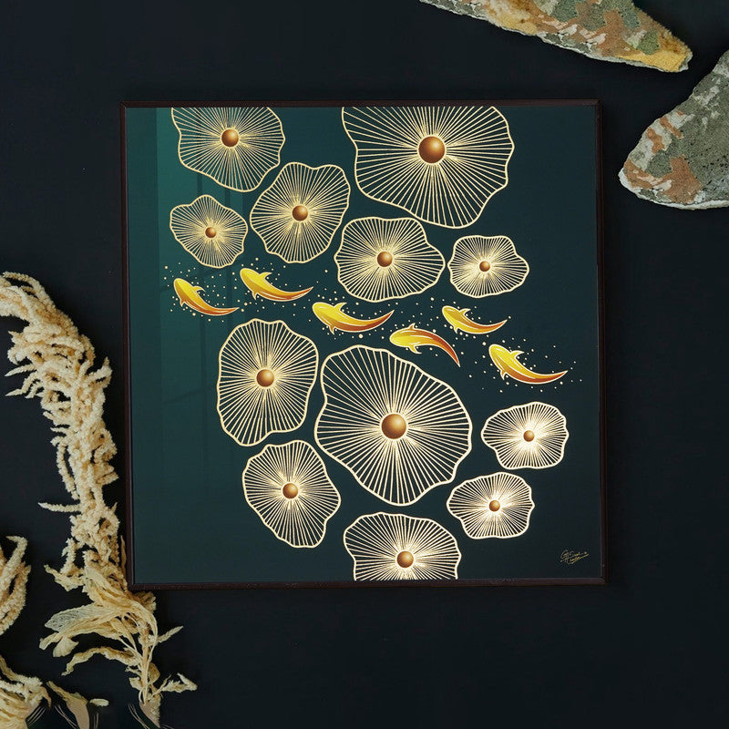 Golden Horizon – Artistic Modern Abstract Wall Art