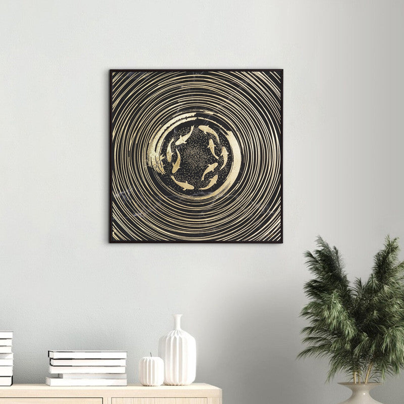 Golden Horizon – Artistic Modern Abstract Wall Art