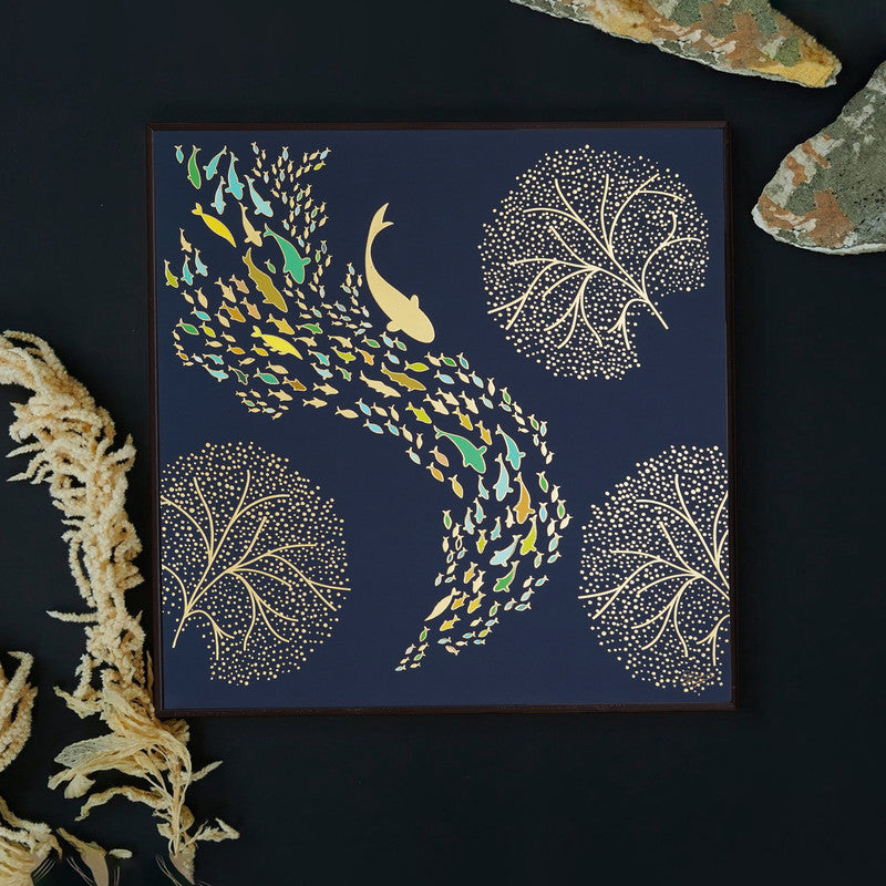 Golden Horizon – Artistic Modern Abstract Wall Art