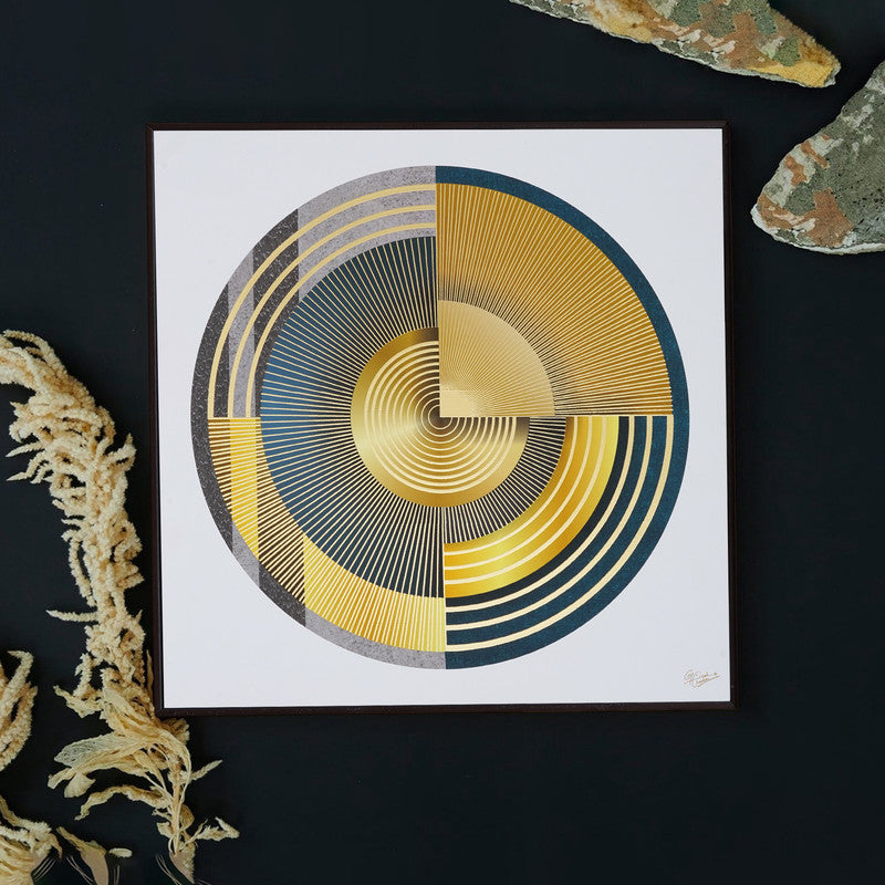 Golden Horizon – Artistic Modern Abstract Wall Art