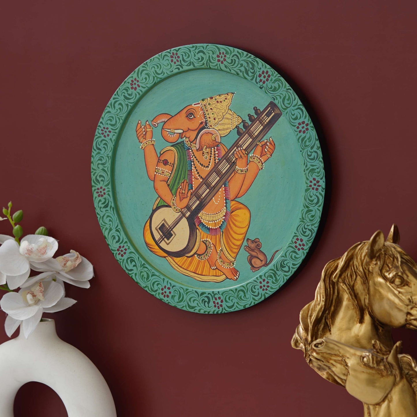 Handmade Pichwai Wall Painting – Creative & Positive Home Decor – Waterproof & Dust Resistant