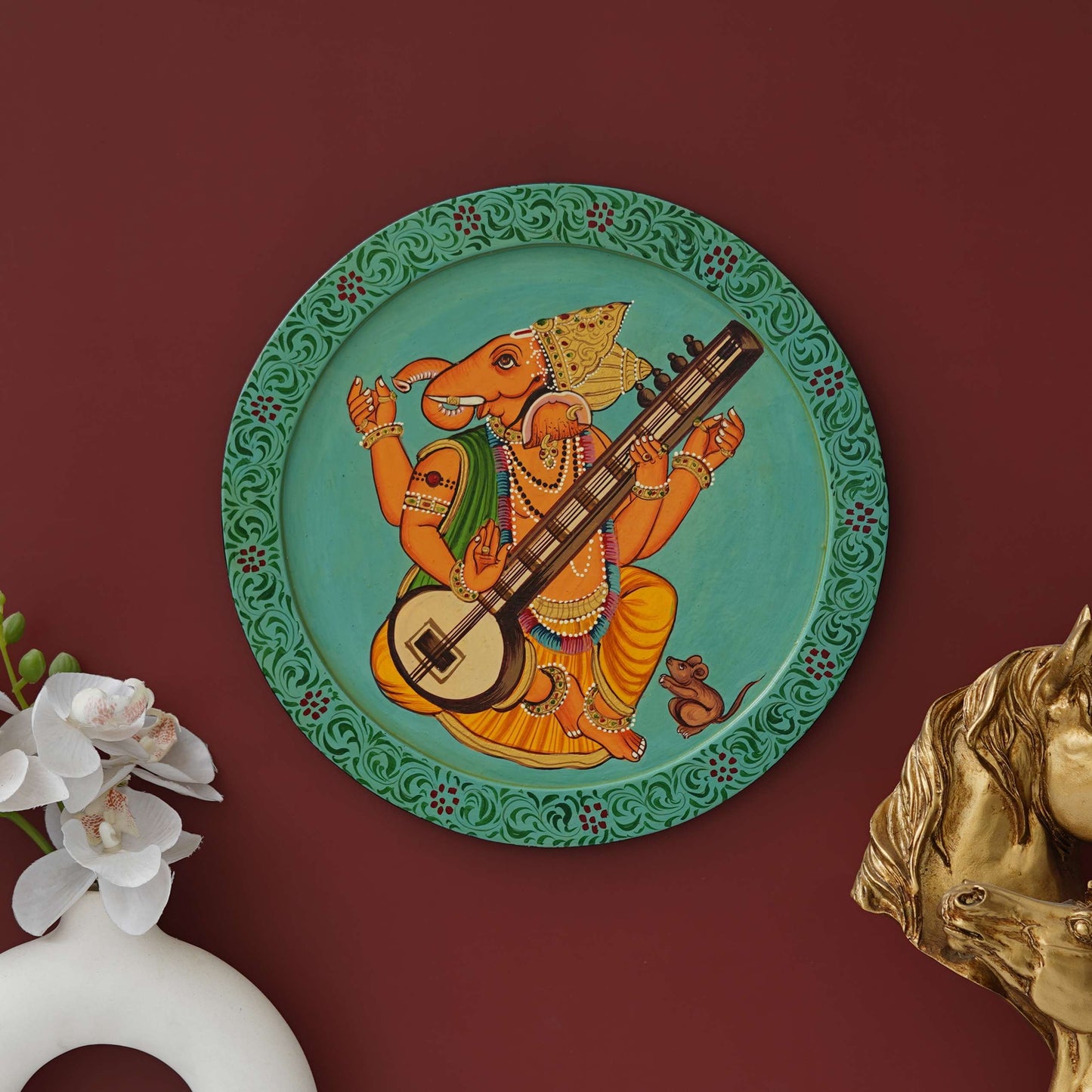 Handmade Pichwai Wall Painting – Creative & Positive Home Decor – Waterproof & Dust Resistant