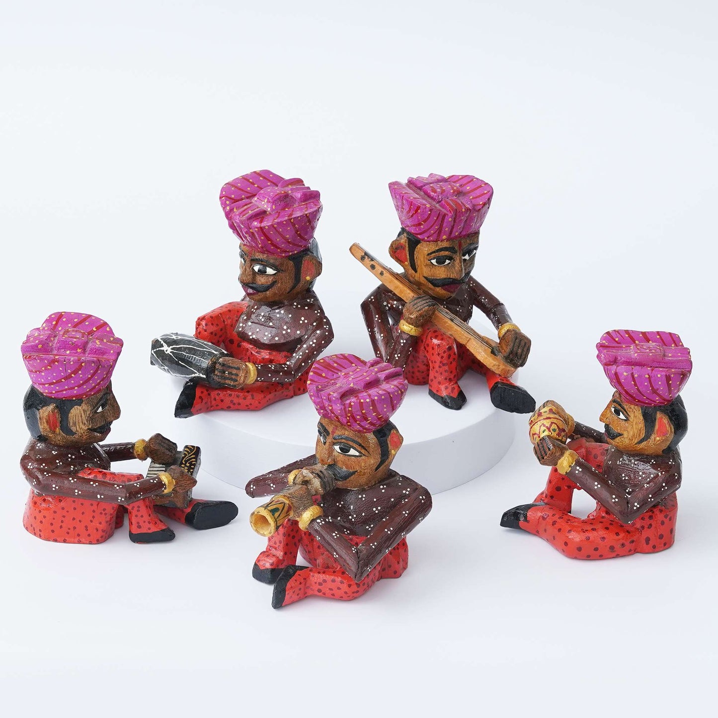 Melodies of the Desert – Handcrafted Rajasthani Musician Set
