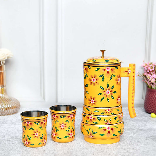 Artisan Aluminium Jug & glass set