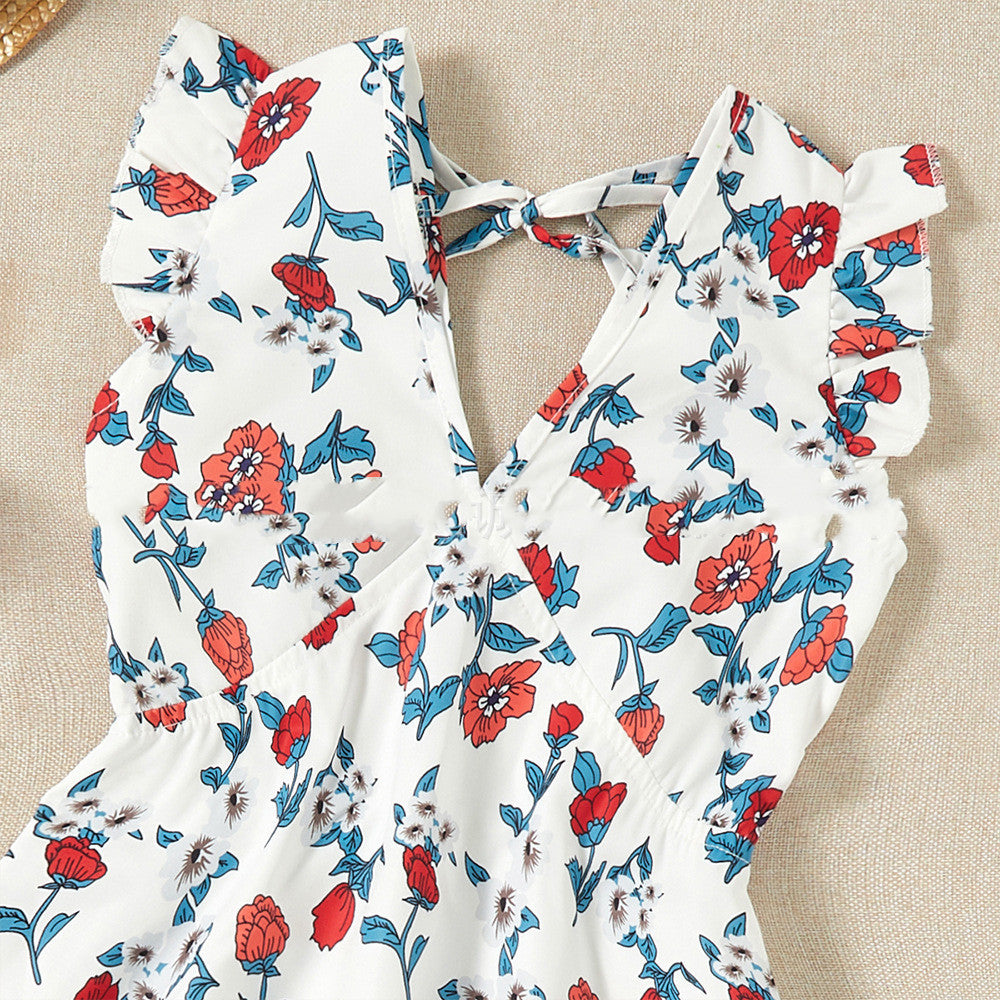 Blossom Breeze: Mother-Daughter Matching Floral Dress Set