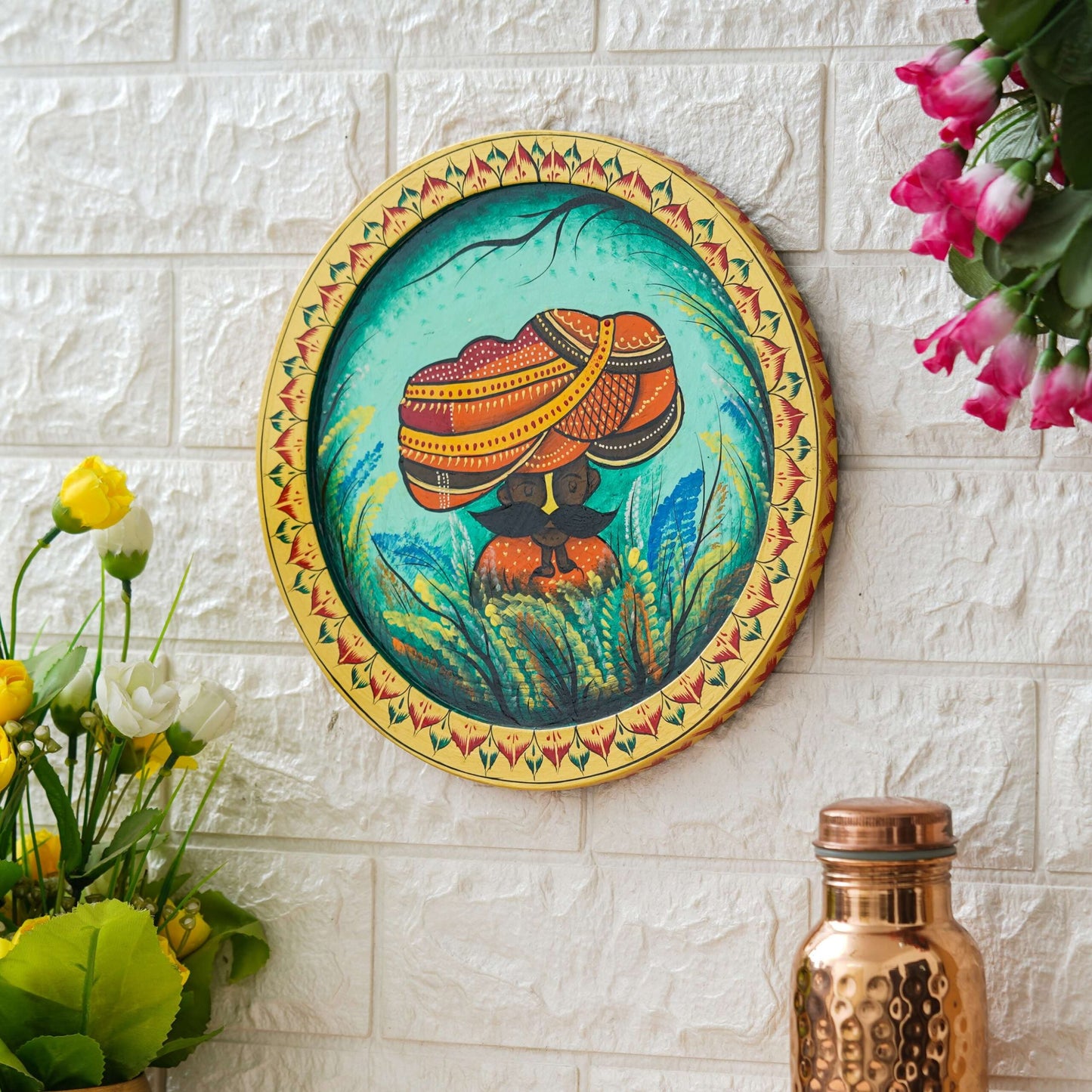 Handmade Pichwai Wall Painting – Creative & Positive Home Decor – Waterproof & Dust Resistant