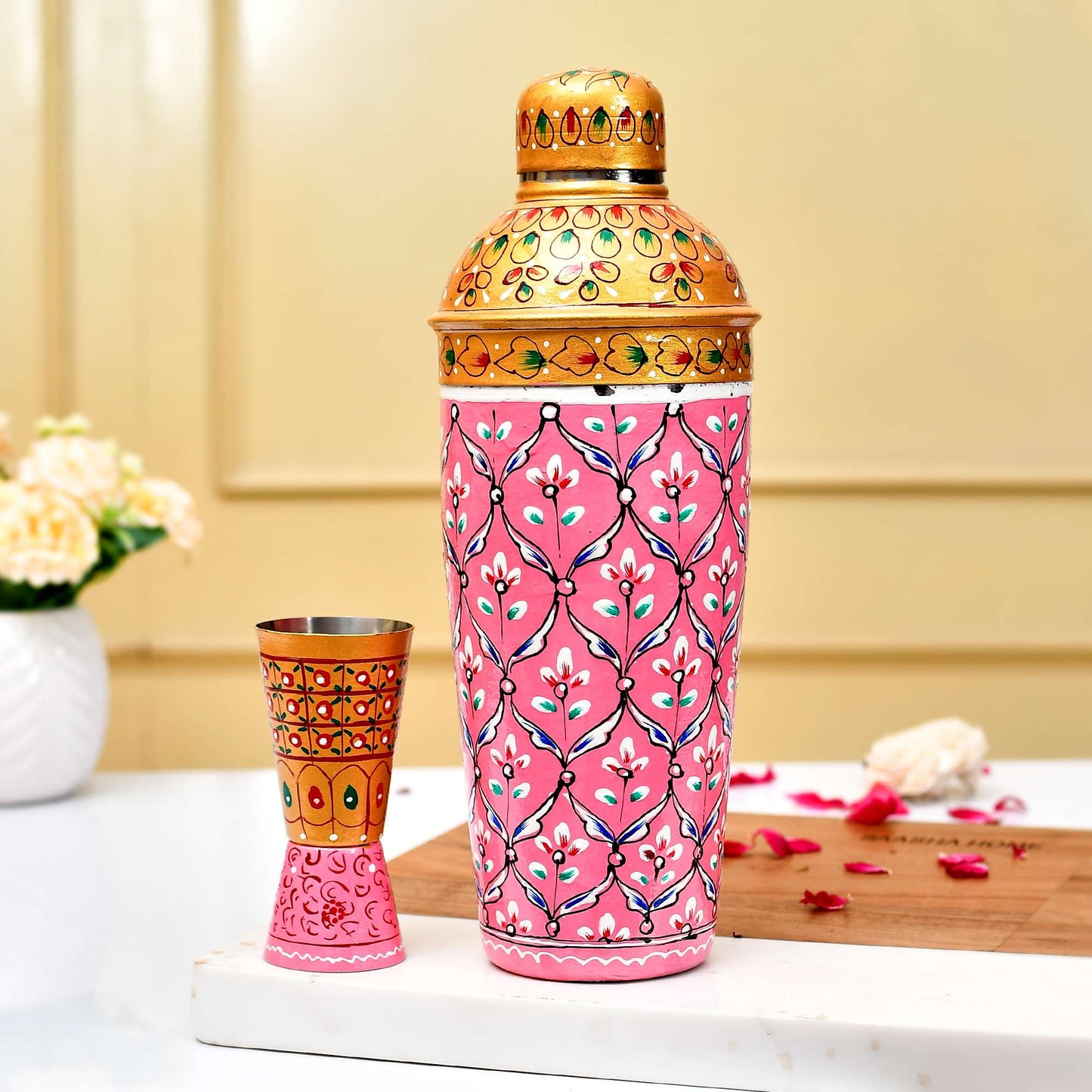 Classic Aluminium Flask with Multipurpose glass