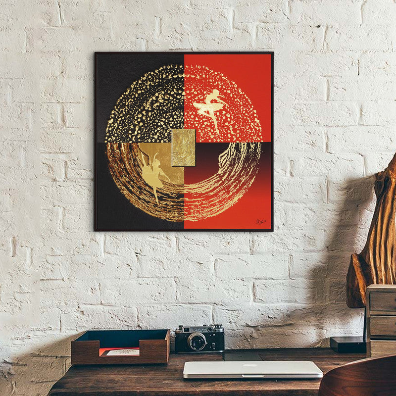 Golden Horizon – Artistic Modern Abstract Wall Art