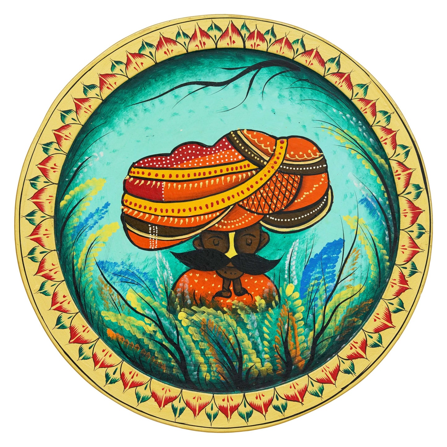 Handmade Pichwai Wall Painting – Creative & Positive Home Decor – Waterproof & Dust Resistant