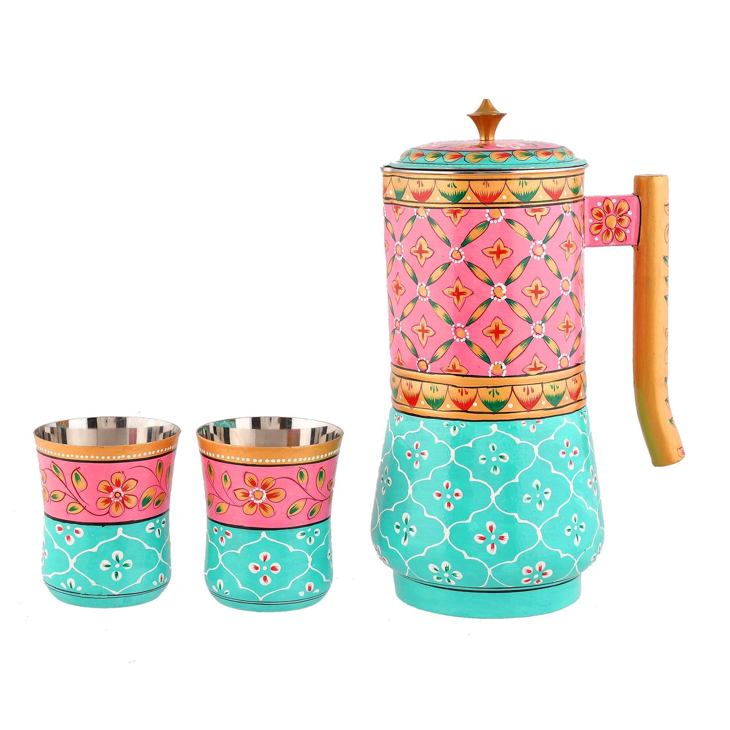 Artisan Aluminium Jug & glass set