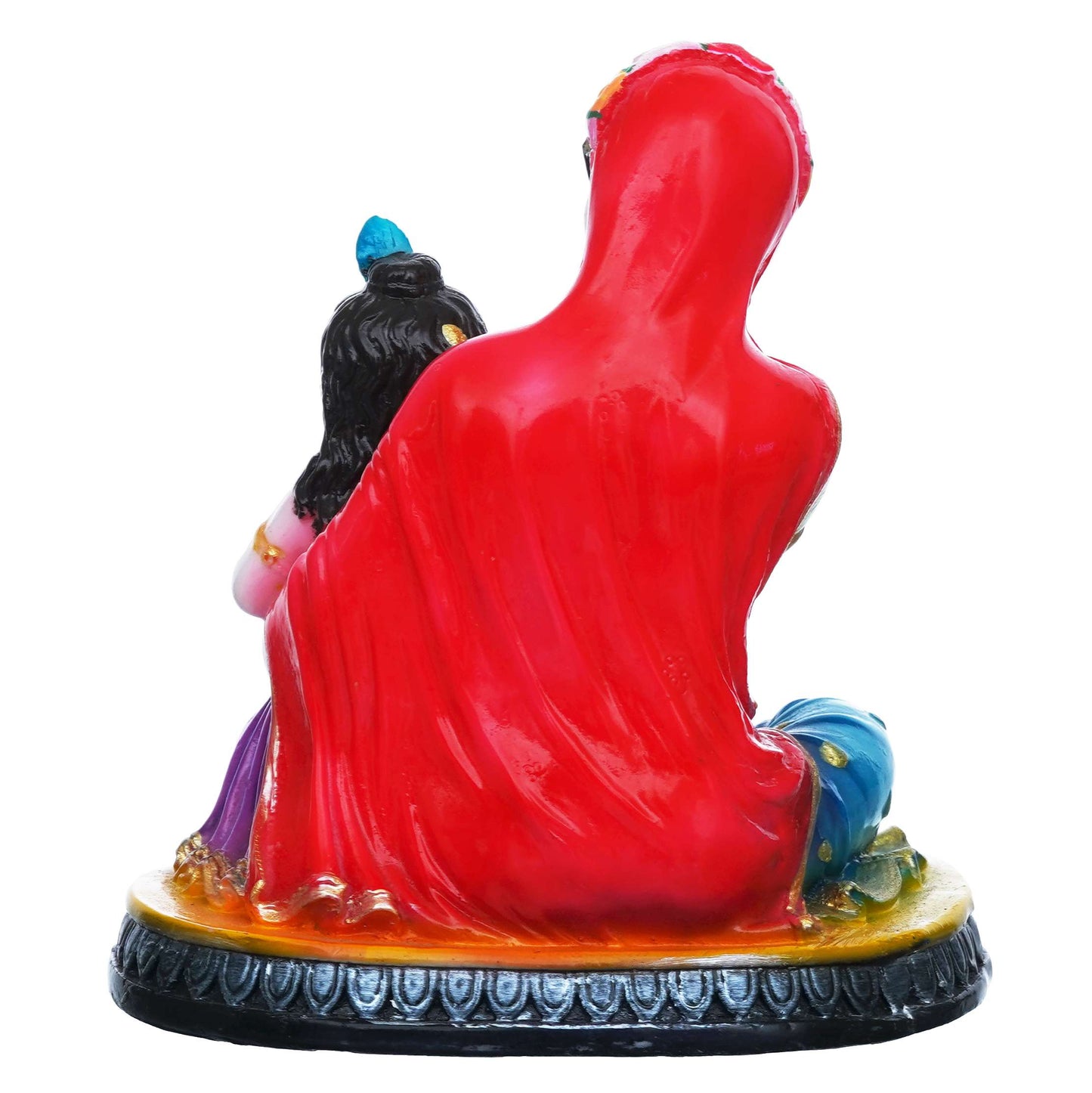 Hand-Painted Yashoda Krishna Idol | Divine Mother-Child Marble Figurine for Home Decor & Pooja