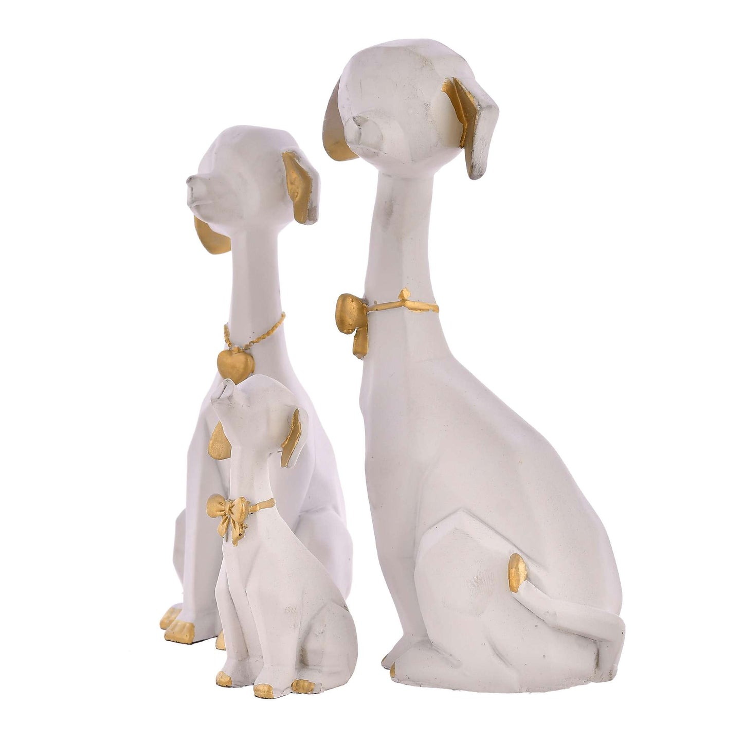 Adorable Dog Family Figurine Set – Modern Minimalist Home Decor