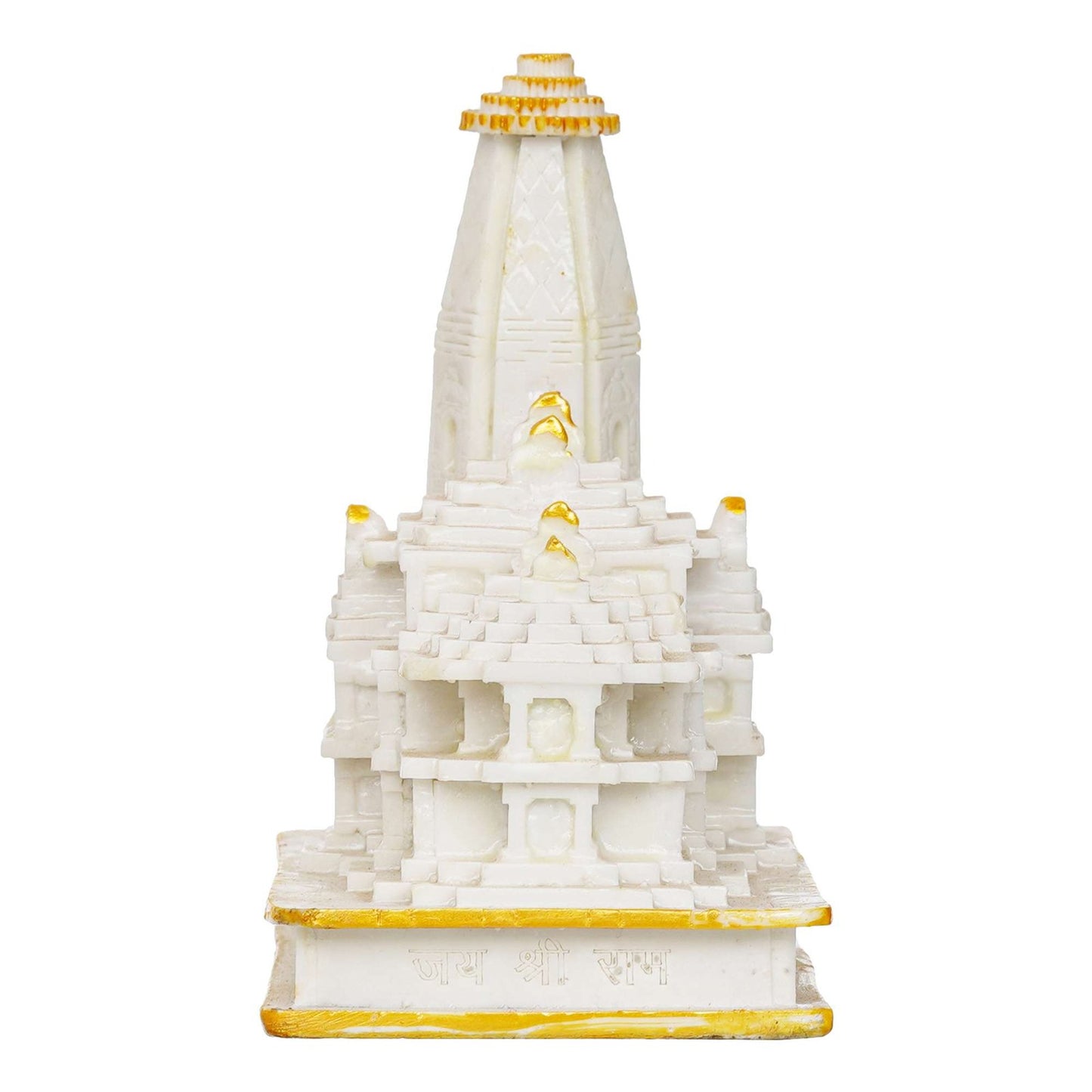 Replica of Ayodhya Ram Mandir – Decorative White Marble Finish Temple Model