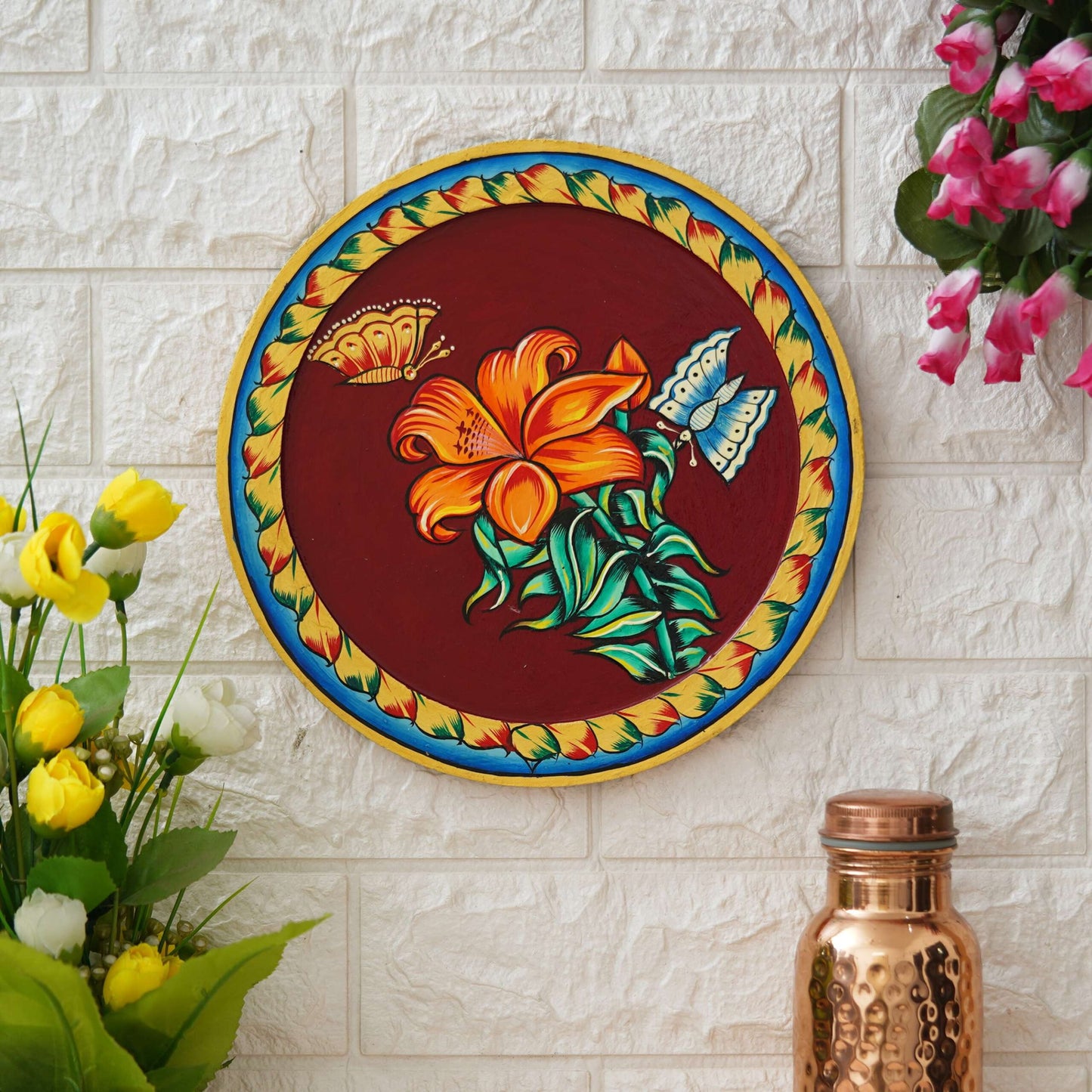 Handmade Pichwai Wall Painting – Creative & Positive Home Decor – Waterproof & Dust Resistant