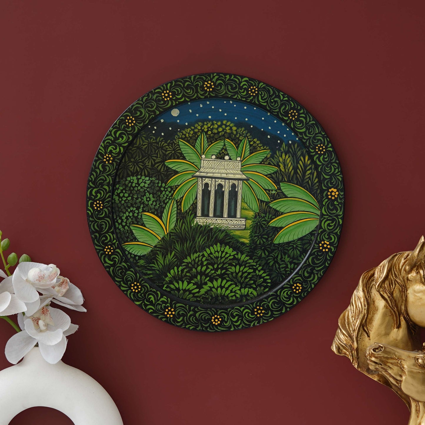 Handmade Pichwai Wall Painting – Creative & Positive Home Decor – Waterproof & Dust Resistant