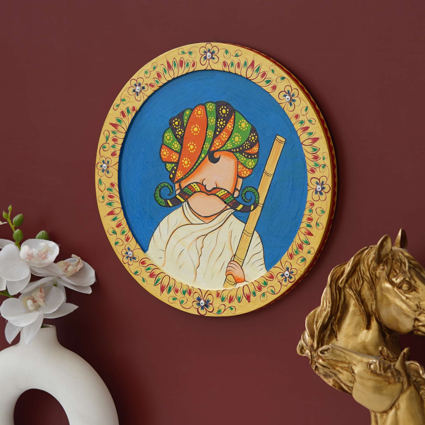Handmade Pichwai Wall Painting – Creative & Positive Home Decor – Waterproof & Dust Resistant