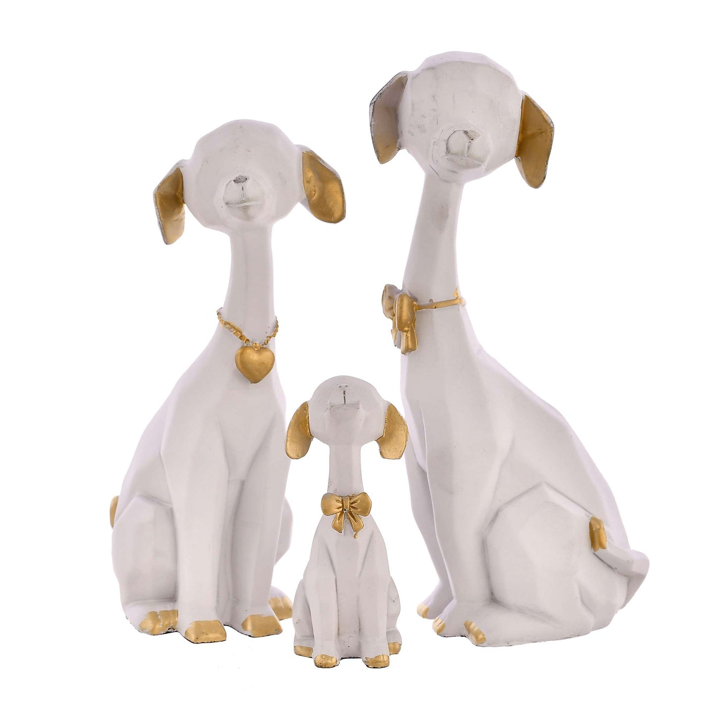 Adorable Dog Family Figurine Set – Modern Minimalist Home Decor