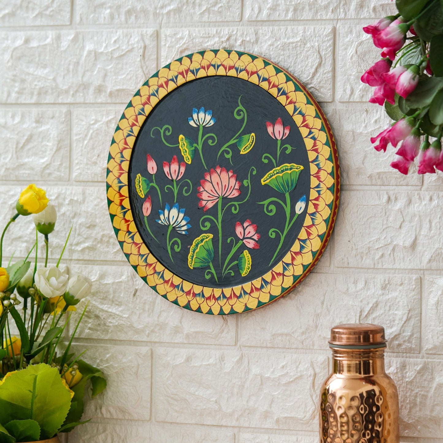 Handmade Pichwai Wall Painting – Creative & Positive Home Decor – Waterproof & Dust Resistant
