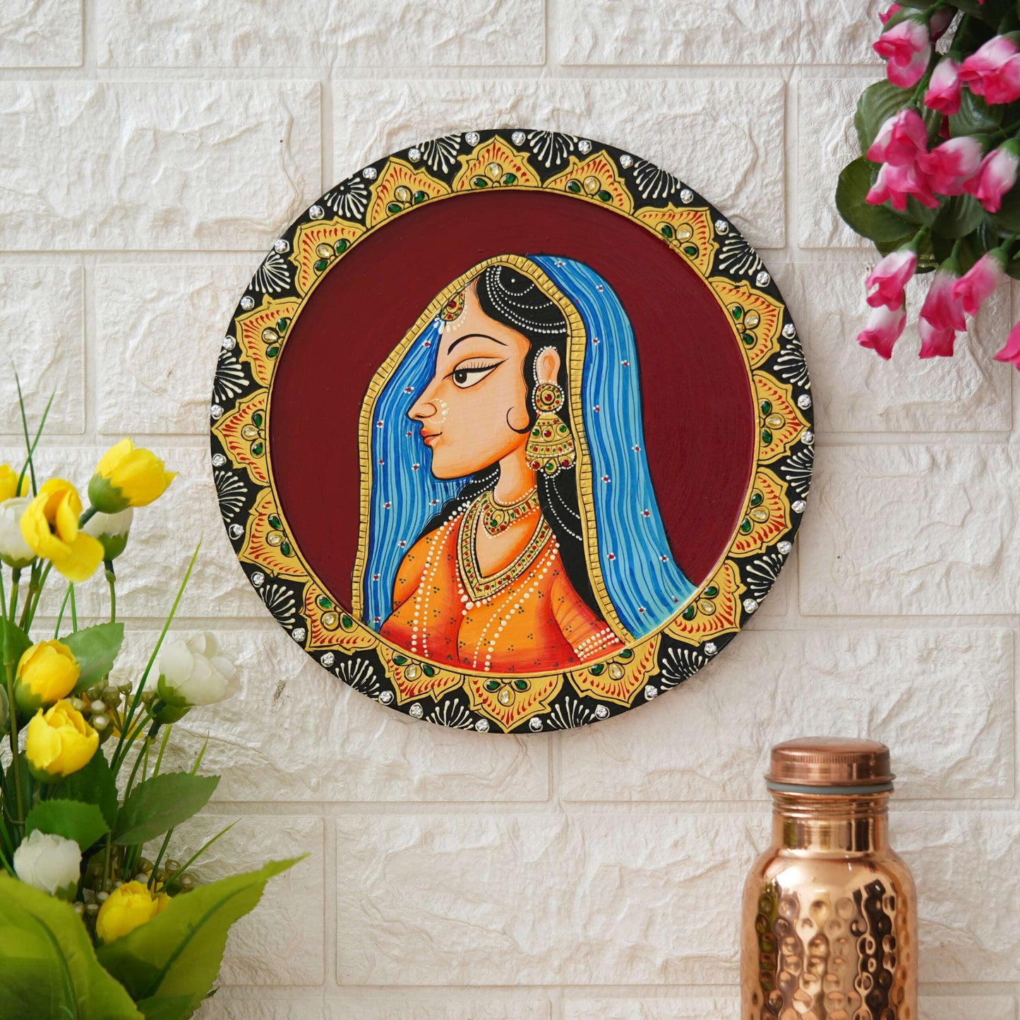 Handmade Pichwai Wall Painting – Creative & Positive Home Decor – Waterproof & Dust Resistant