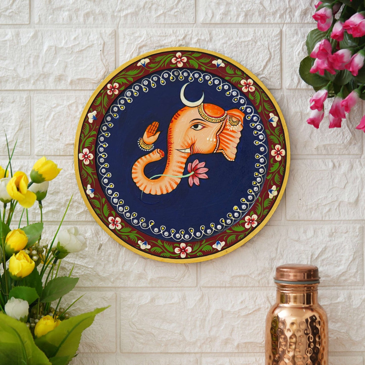 Handmade Pichwai Wall Painting – Creative & Positive Home Decor – Waterproof & Dust Resistant