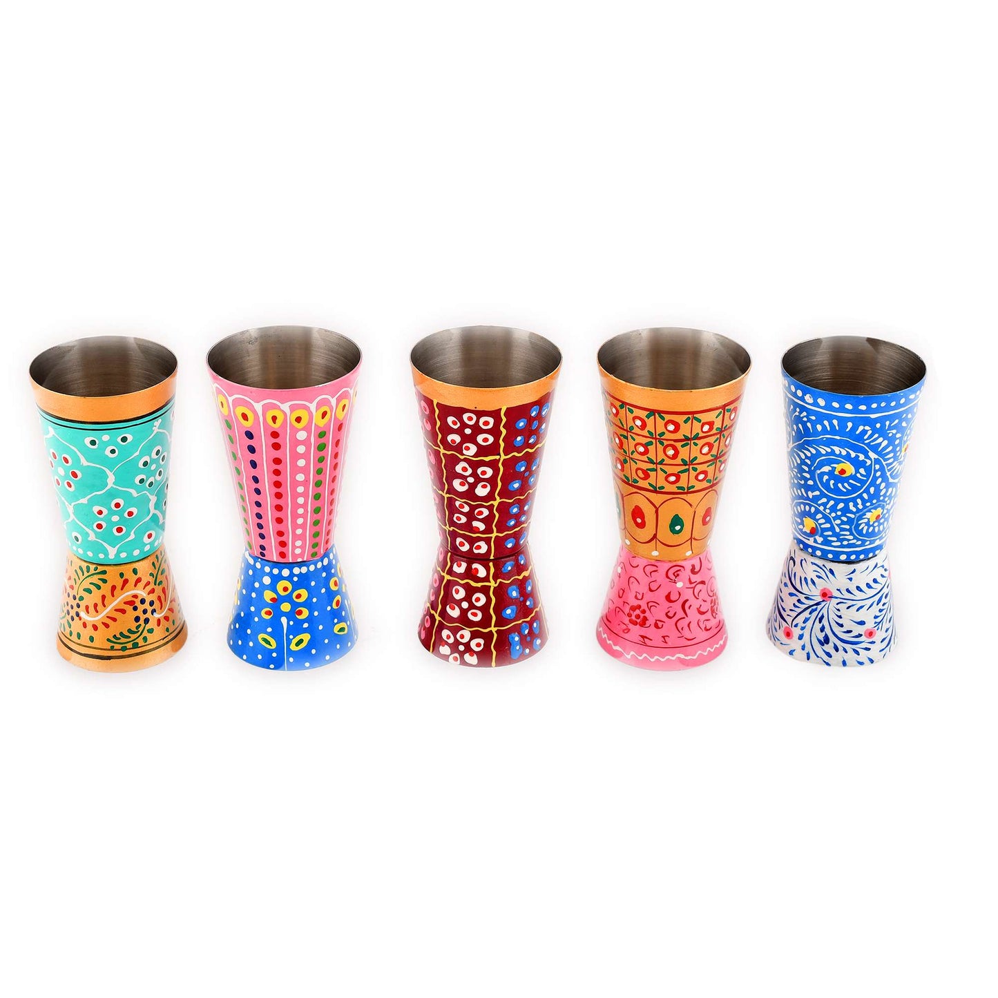 Traditional Multi Purpose Aluminium Glasses (Set of 5 Glasses)