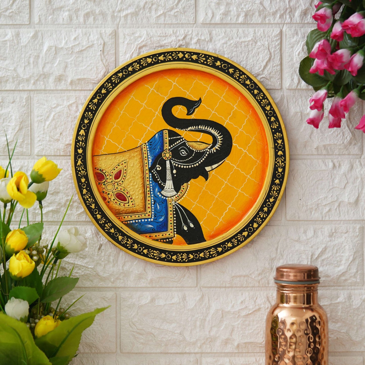 Handmade Pichwai Wall Painting – Creative & Positive Home Decor – Waterproof & Dust Resistant