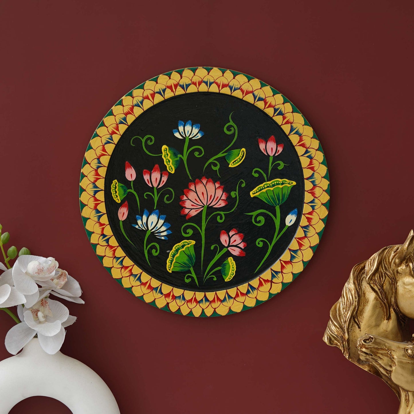 Handmade Pichwai Wall Painting – Creative & Positive Home Decor – Waterproof & Dust Resistant