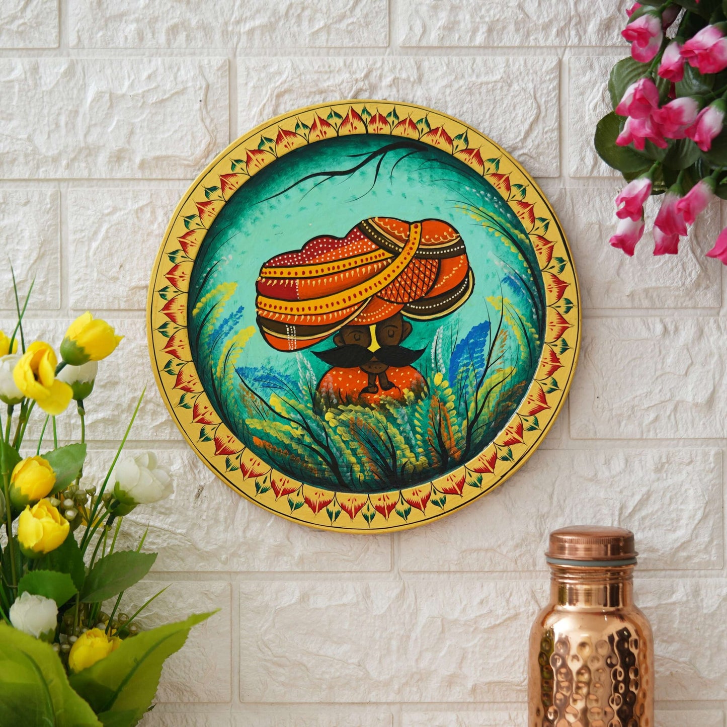 Handmade Pichwai Wall Painting – Creative & Positive Home Decor – Waterproof & Dust Resistant