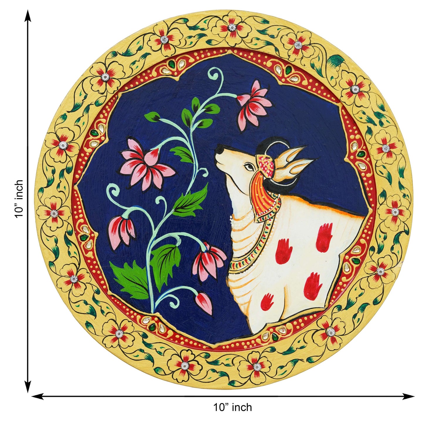 Handmade Pichwai Wall Painting – Creative & Positive Home Decor – Waterproof & Dust Resistant