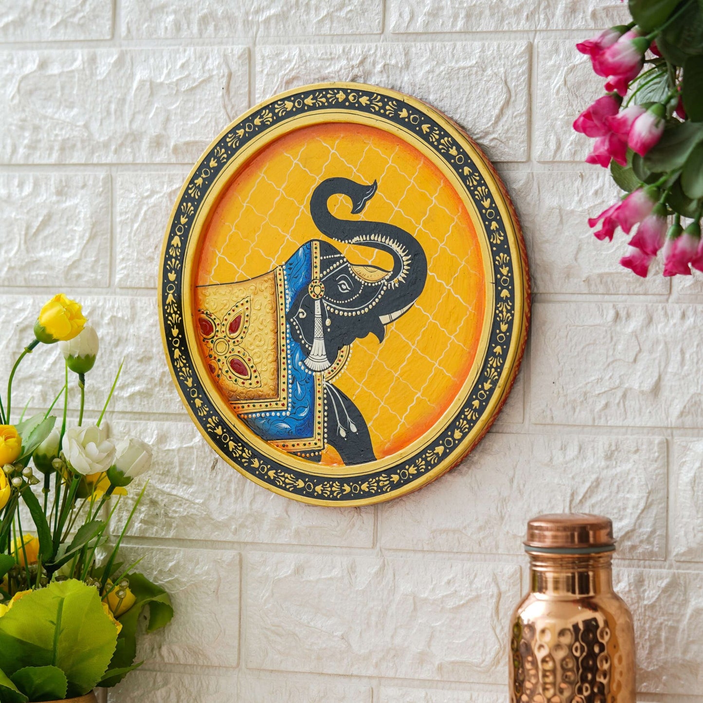 Handmade Pichwai Wall Painting – Creative & Positive Home Decor – Waterproof & Dust Resistant