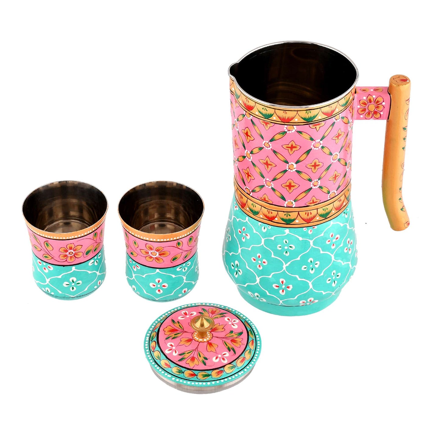 Artisan Aluminium Jug & glass set
