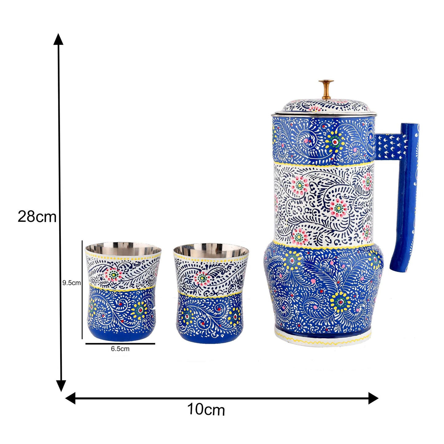 Artisan Aluminium Jug & glass set