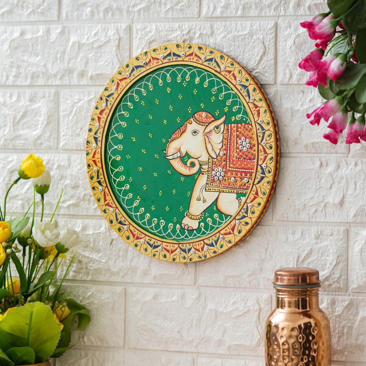 Handmade Pichwai Wall Painting – Creative & Positive Home Decor – Waterproof & Dust Resistant