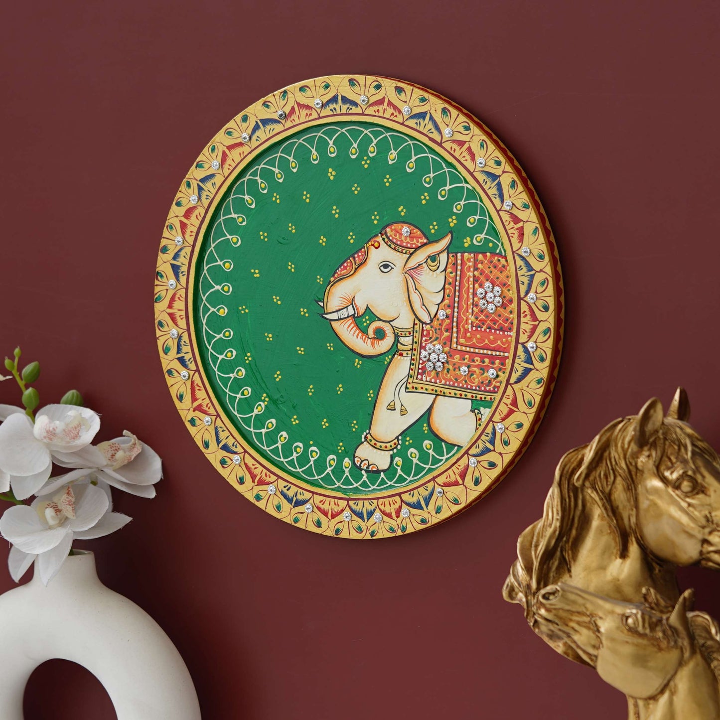 Handmade Pichwai Wall Painting – Creative & Positive Home Decor – Waterproof & Dust Resistant