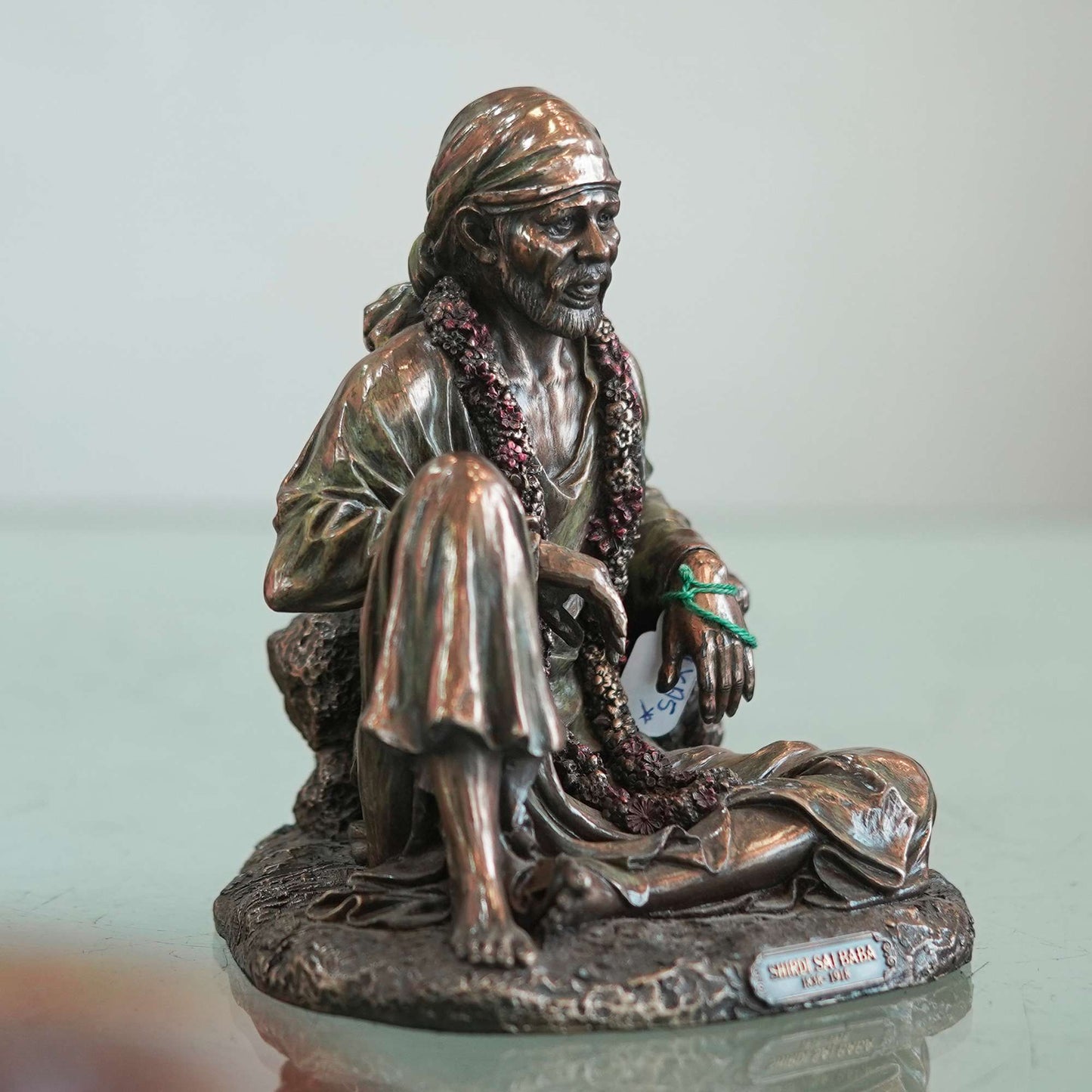 Sacred Bronze Sai Baba Idol – Traditional Handcrafted Statue for Home Temple & Spiritual Decor