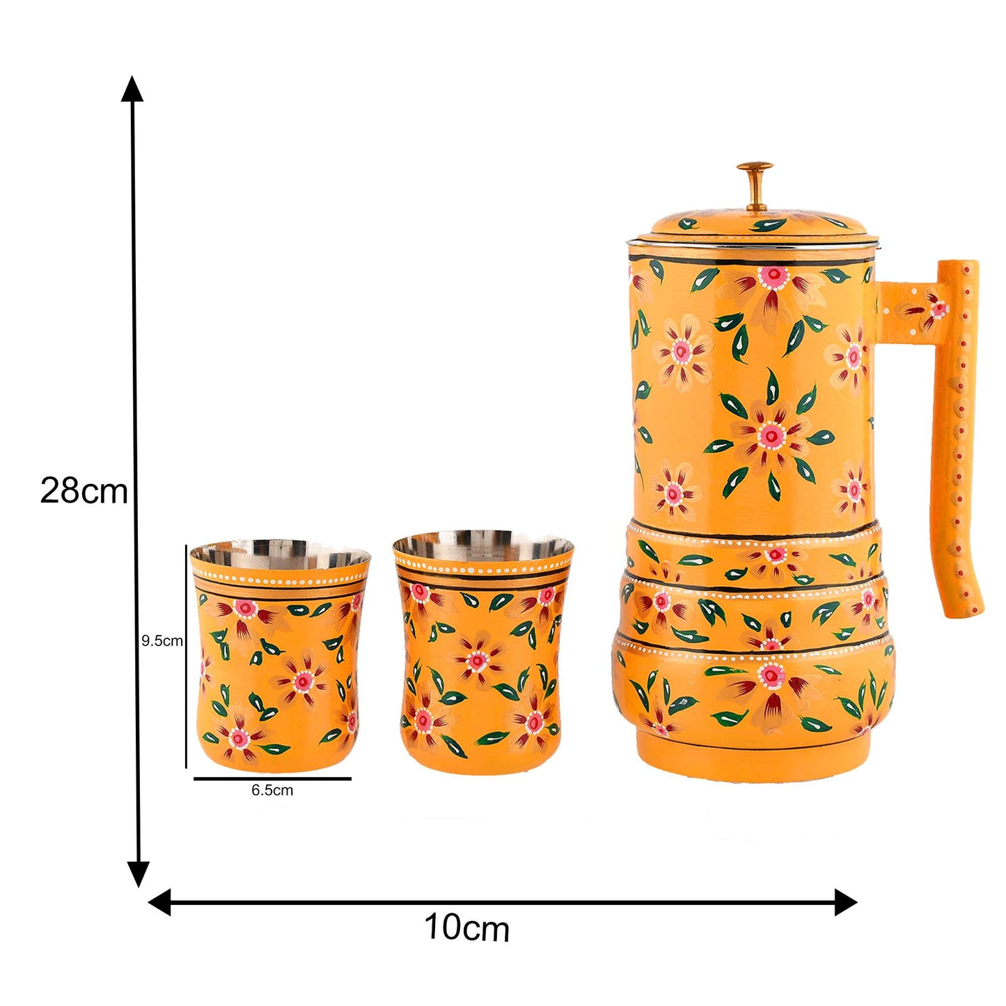 Artisan Aluminium Jug & glass set