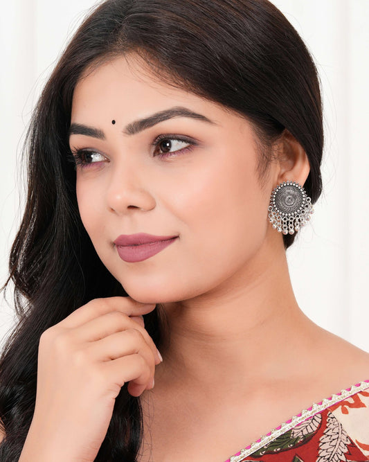 German Silver Chand baliyan Jhumka