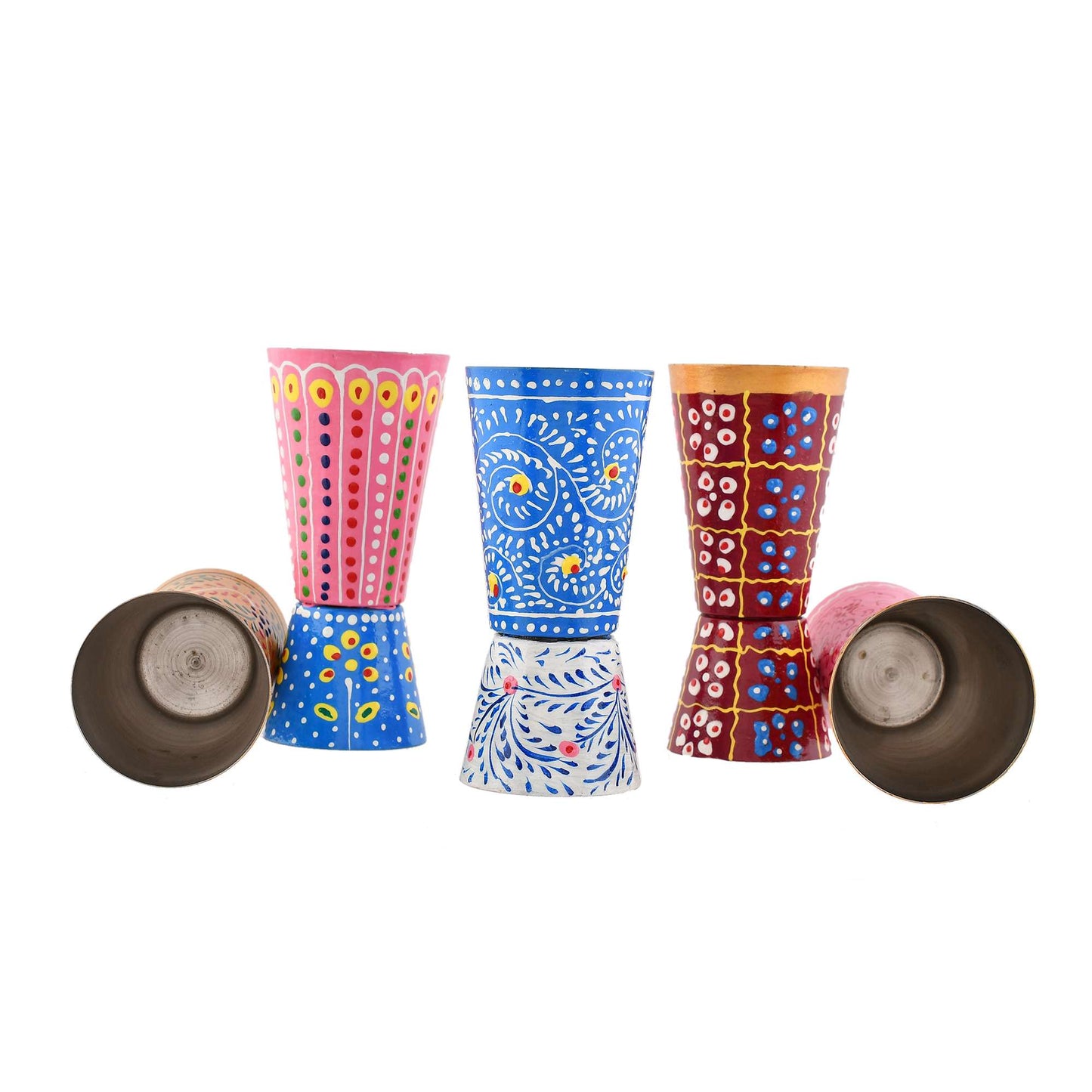 Traditional Multi Purpose Aluminium Glasses (Set of 5 Glasses)
