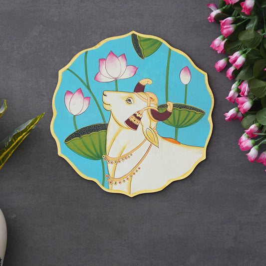 Handmade Pichwai Wall Painting – Creative & Positive Home Decor – Waterproof & Dust Resistant