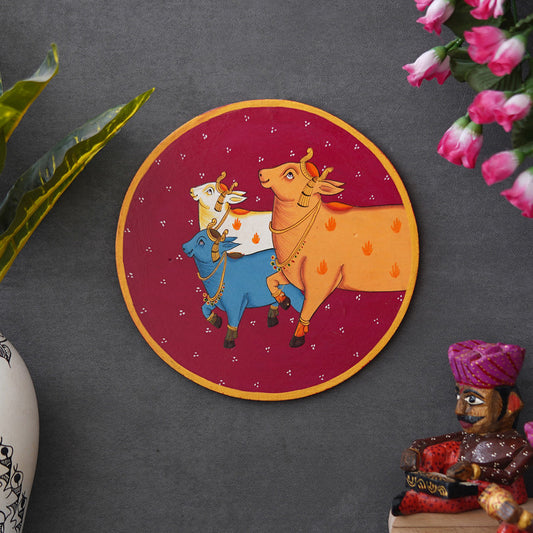 Handmade Pichwai Wall Painting – Creative & Positive Home Decor – Waterproof & Dust Resistant