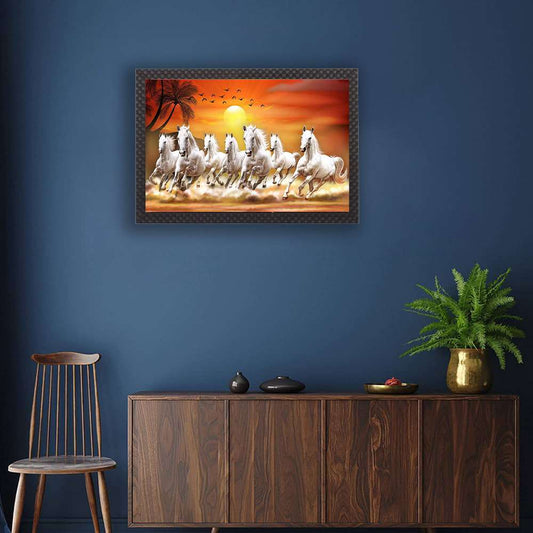 Sparkle Laminated Framed Wall Art – Abstract, Modern & Religious Themes – Water Splashproof & Ready to Hang