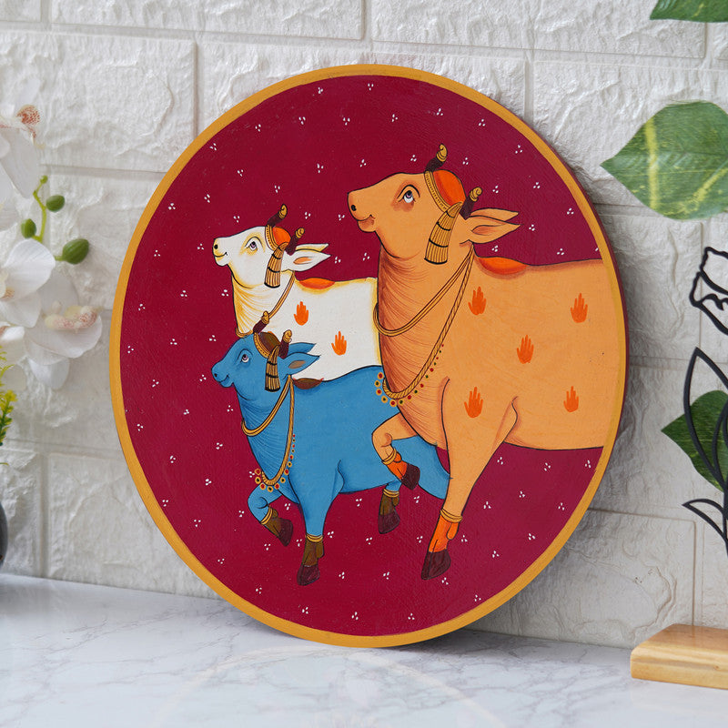 Handmade Pichwai Wall Painting – Creative & Positive Home Decor – Waterproof & Dust Resistant