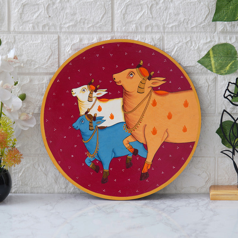 Handmade Pichwai Wall Painting – Creative & Positive Home Decor – Waterproof & Dust Resistant